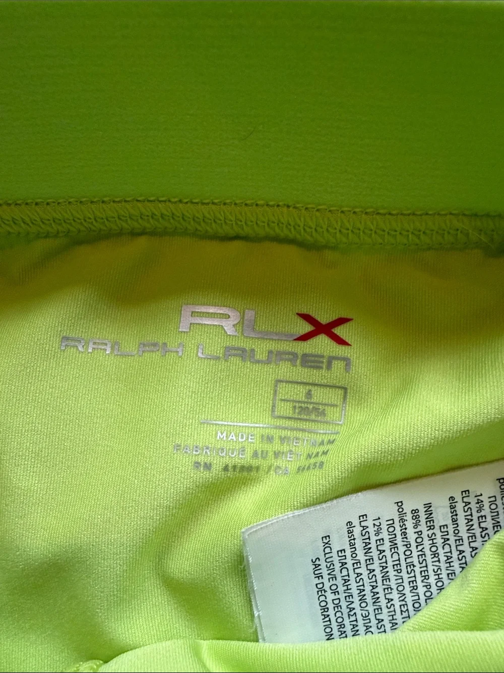 RLX Ralph Lauren Pineapple Print Skort in Aqua, Lime & Pink